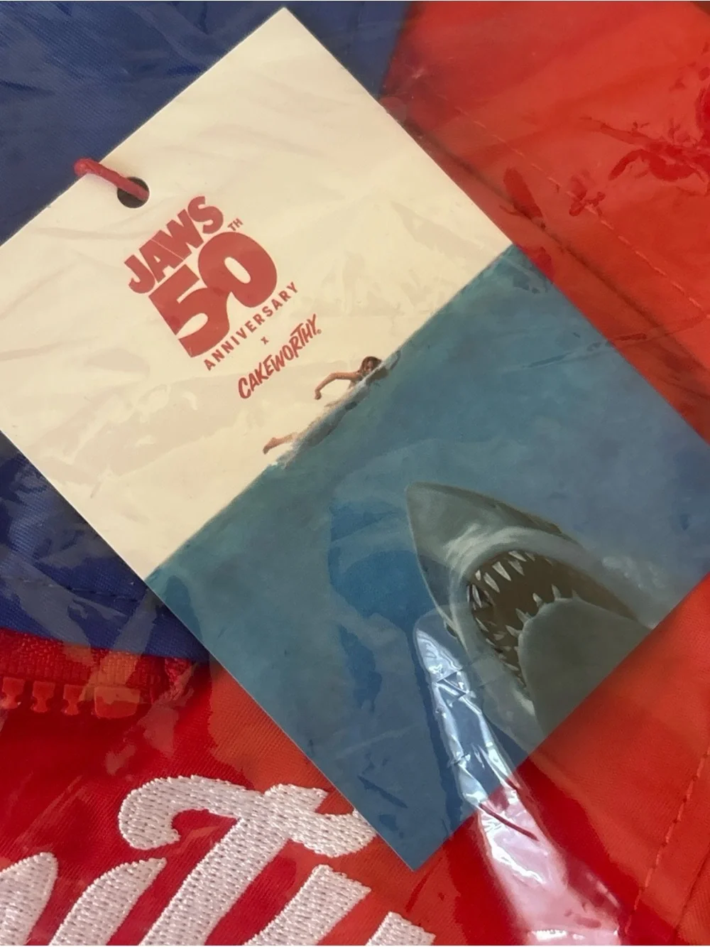Cakeworthy JAWS 50th Anniversary Amity Island Surf Club Lifeguard Windbreaker S - Picture 4 of 12